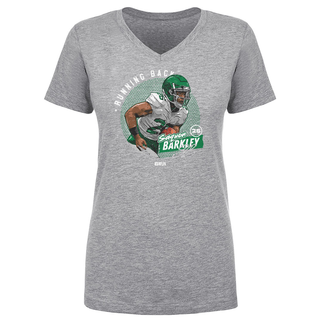 Saquon Barkley Women's V-Neck T-Shirt | 500 LEVEL
