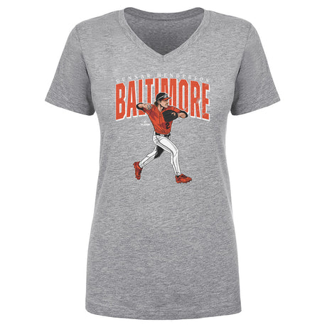 Gunnar Henderson Women's V-Neck T-Shirt | 500 LEVEL