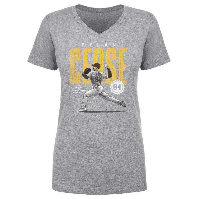 Dylan Cease Women's V-Neck T-Shirt | 500 LEVEL