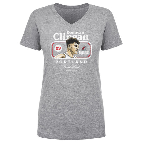 Donovan Clingan Women's V-Neck T-Shirt | 500 LEVEL