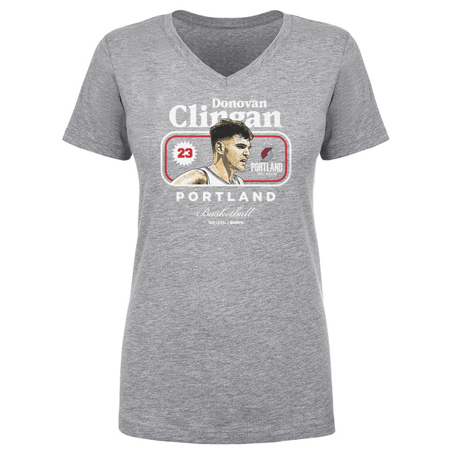 Donovan Clingan Women's V-Neck T-Shirt | 500 LEVEL