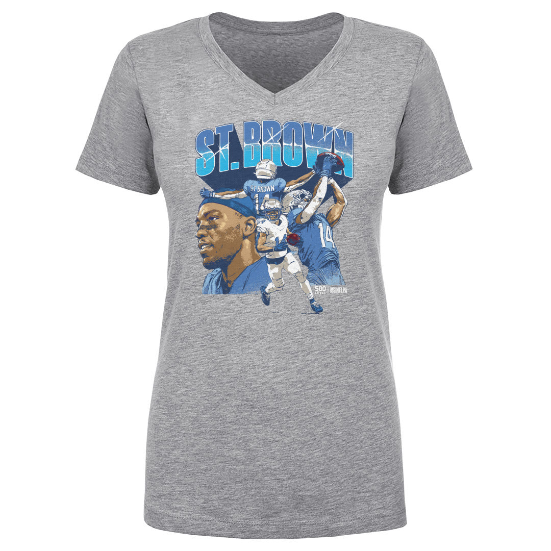 Amon-Ra St. Brown Women's V-Neck T-Shirt | 500 LEVEL