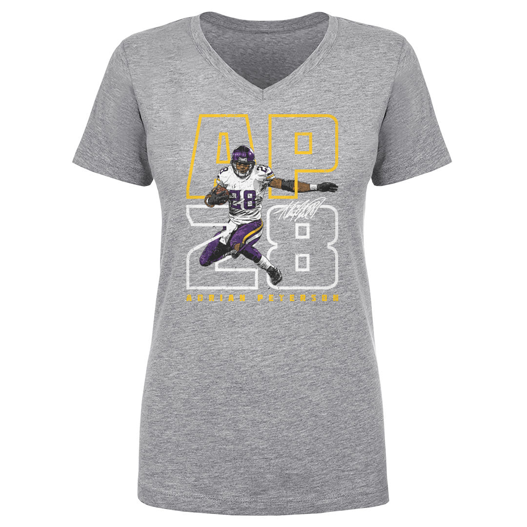 Adrian Peterson Women's V-Neck T-Shirt | 500 LEVEL