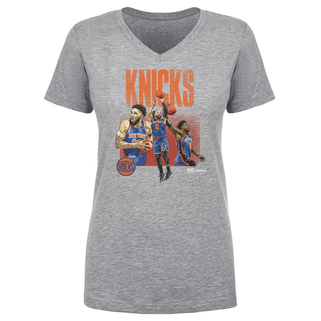 New York Knicks Women's V-Neck T-Shirt | 500 LEVEL