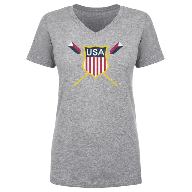 USRowing Women's V-Neck T-Shirt | 500 LEVEL
