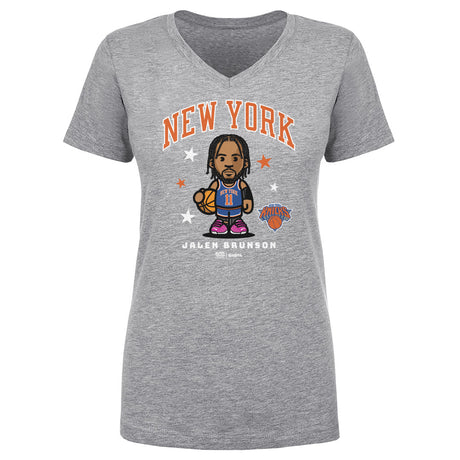 Jalen Brunson Women's V-Neck T-Shirt | 500 LEVEL
