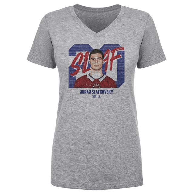 Juraj Slafkovsky Women's V-Neck T-Shirt | 500 LEVEL