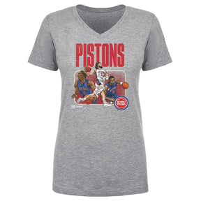 Detroit Pistons Women's V-Neck T-Shirt | 500 LEVEL