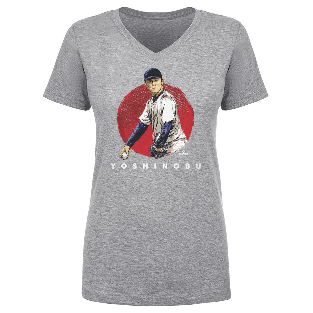 Yoshinobu Yamamoto Women's V-Neck T-Shirt | 500 LEVEL