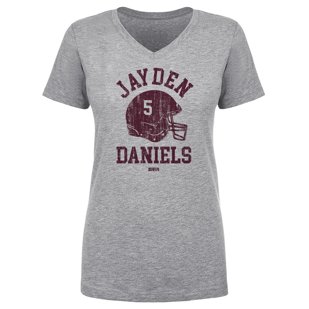 Jayden Daniels Women's V-Neck T-Shirt | 500 LEVEL