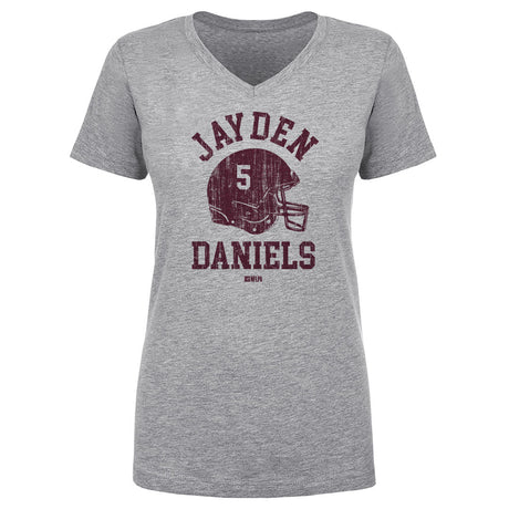 Jayden Daniels Women's V-Neck T-Shirt | 500 LEVEL