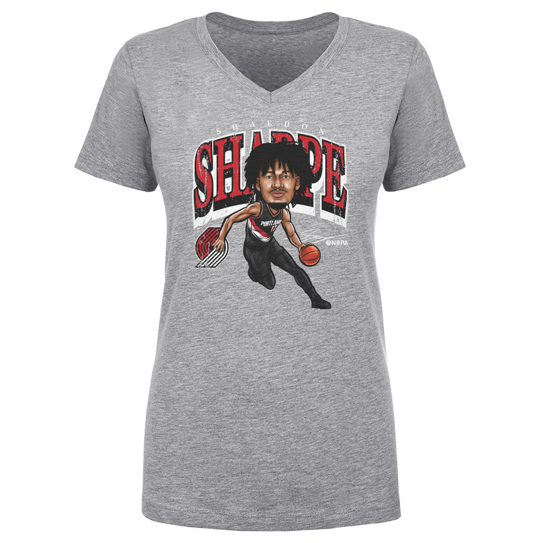 Shaedon Sharpe Women's V-Neck T-Shirt | 500 LEVEL