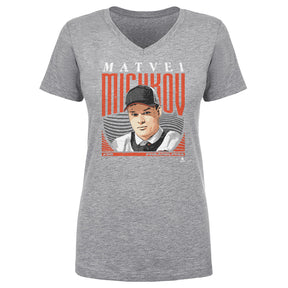 Matvei Michkov Women's V-Neck T-Shirt | 500 LEVEL