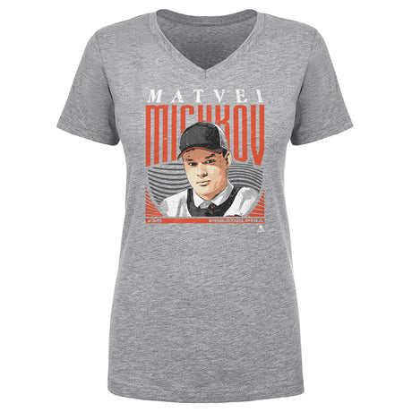 Matvei Michkov Women's V-Neck T-Shirt | 500 LEVEL
