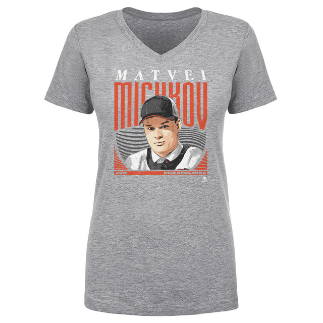 Matvei Michkov Women's V-Neck T-Shirt | 500 LEVEL