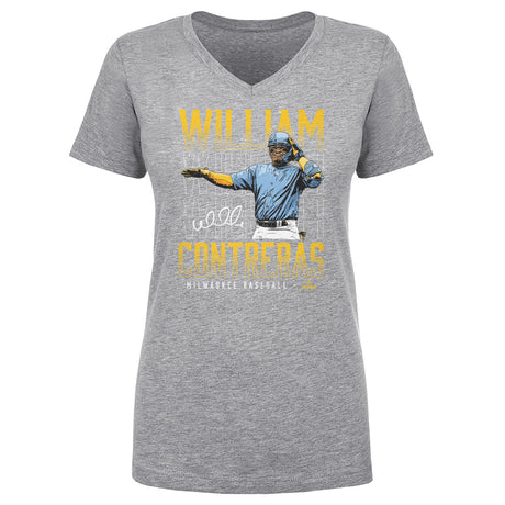William Contreras Women's V-Neck T-Shirt | 500 LEVEL