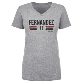 Jose Fernandez Women's V-Neck T-Shirt | 500 LEVEL