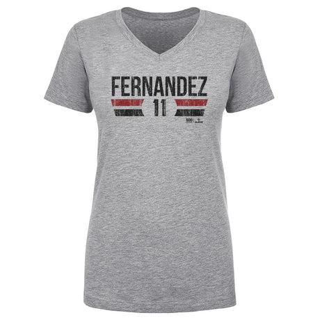 Jose Fernandez Women's V-Neck T-Shirt | 500 LEVEL