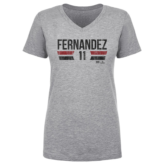Jose Fernandez Women's V-Neck T-Shirt | 500 LEVEL