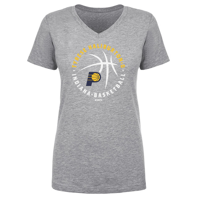 Tyrese Haliburton Women's V-Neck T-Shirt | 500 LEVEL