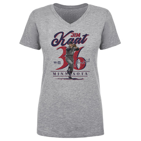 Jim Kaat Women's V-Neck T-Shirt | 500 LEVEL
