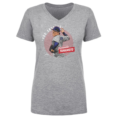 Yoshinobu Yamamoto Women's V-Neck T-Shirt | 500 LEVEL
