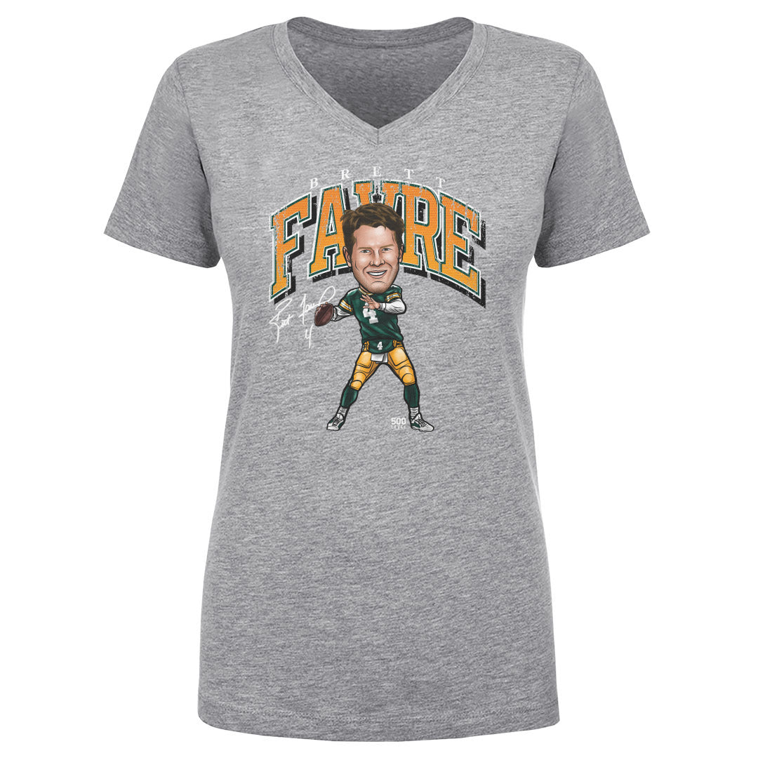 Brett Favre Women's V-Neck T-Shirt | 500 LEVEL