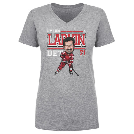 Dylan Larkin Women's V-Neck T-Shirt | 500 LEVEL