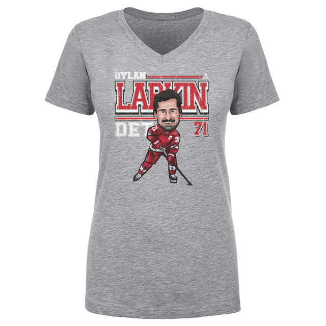 Dylan Larkin Women's V-Neck T-Shirt | 500 LEVEL