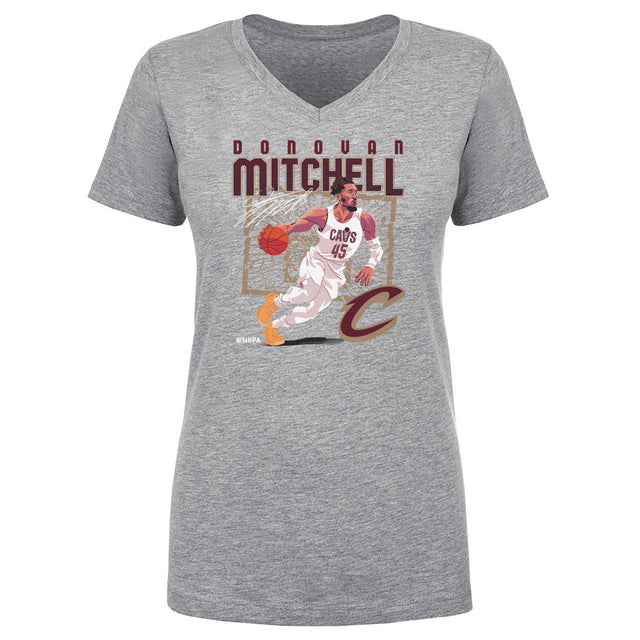 Donovan Mitchell Women's V-Neck T-Shirt | 500 LEVEL