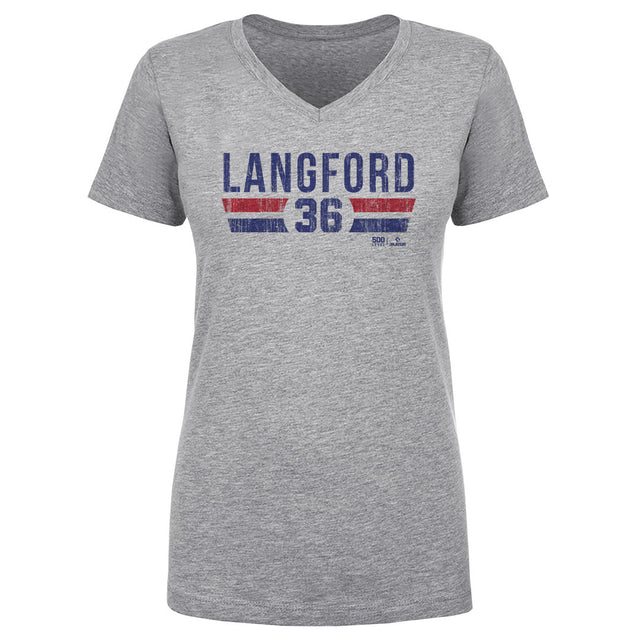Wyatt Langford Women's V-Neck T-Shirt | 500 LEVEL