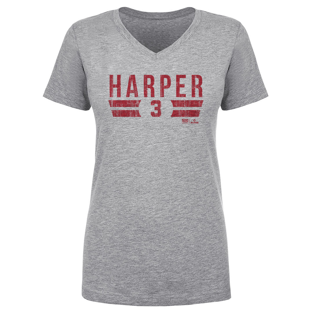 Bryce Harper Women's V-Neck T-Shirt | 500 LEVEL