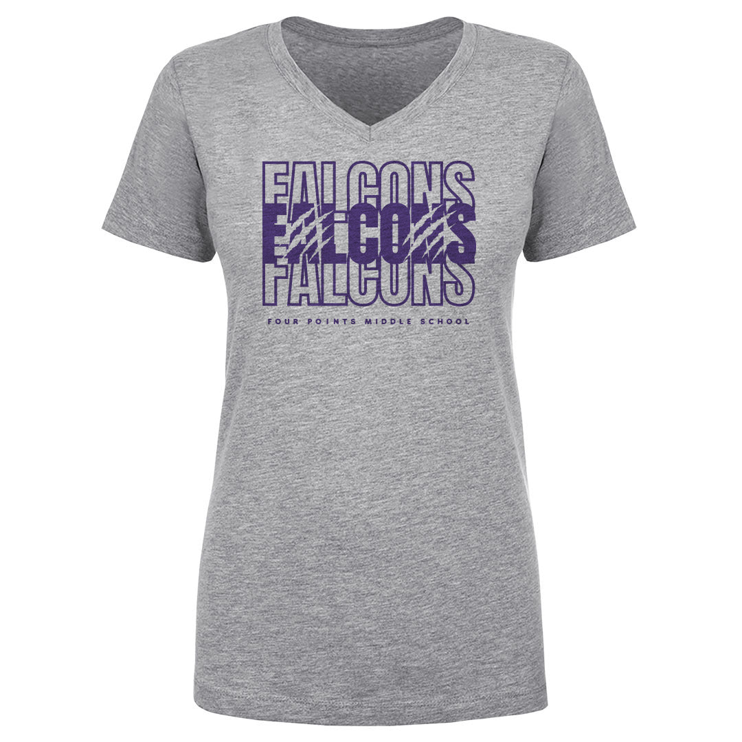 Crown Trio Women's V-Neck T-Shirt | 500 LEVEL