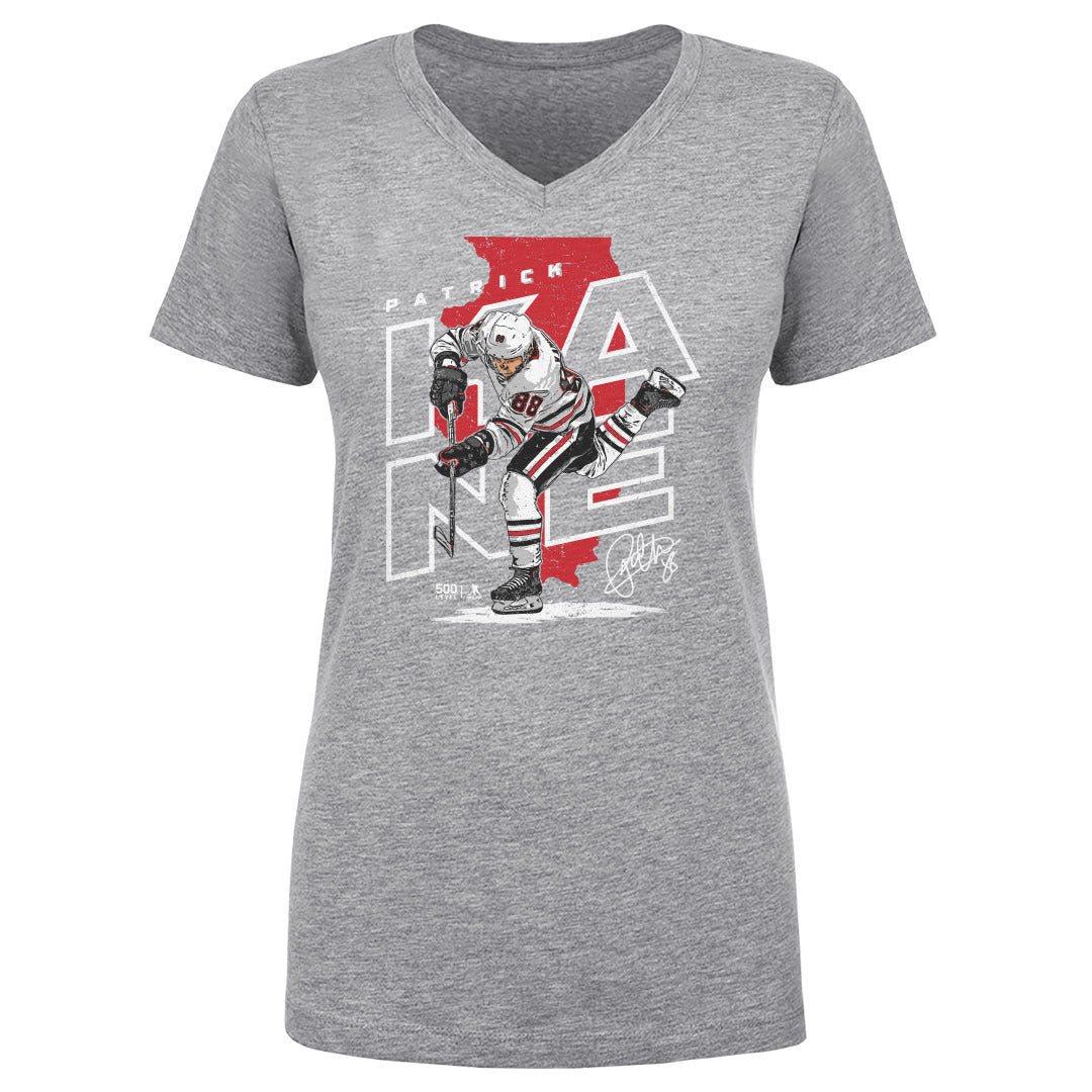Patrick Kane Women's V-Neck T-Shirt | 500 LEVEL