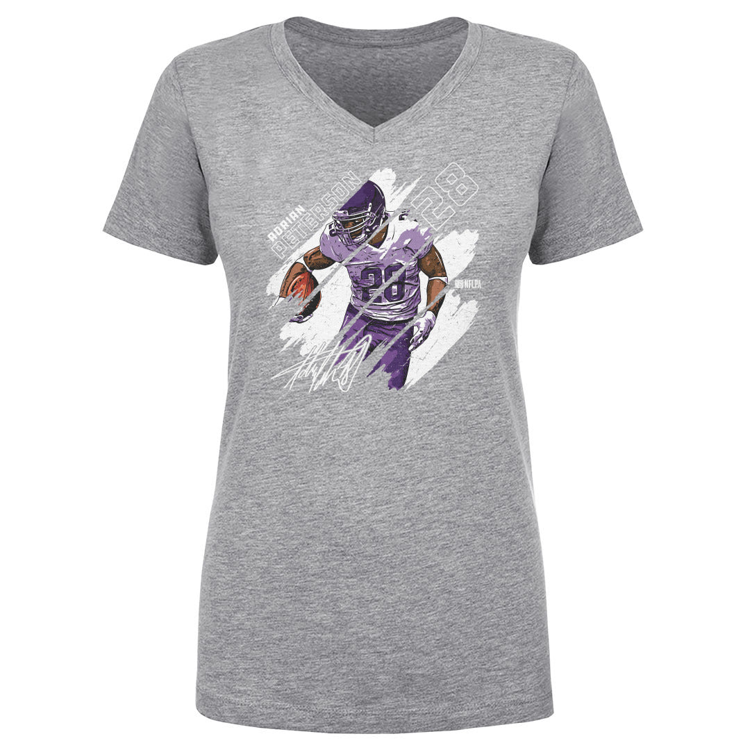 Adrian Peterson Women's V-Neck T-Shirt | 500 LEVEL
