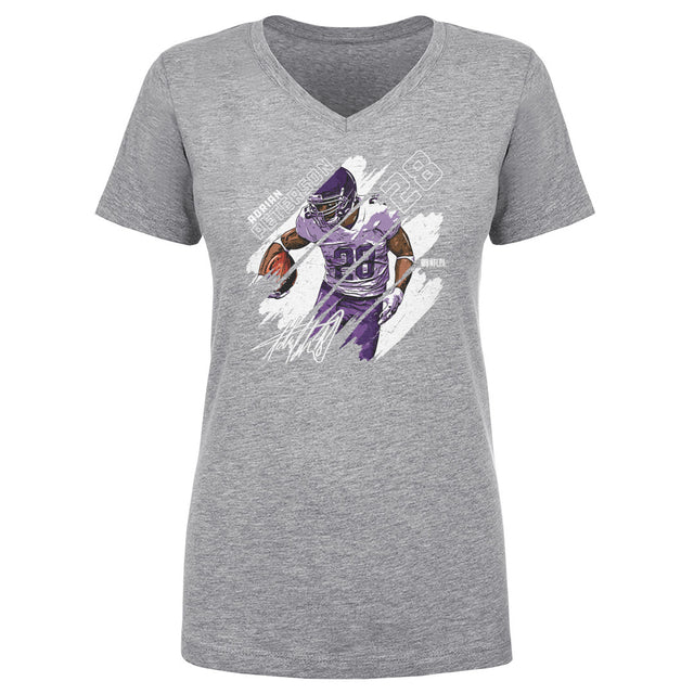 Adrian Peterson Women's V-Neck T-Shirt | 500 LEVEL