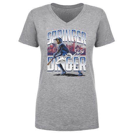 George Springer Women's V-Neck T-Shirt | 500 LEVEL