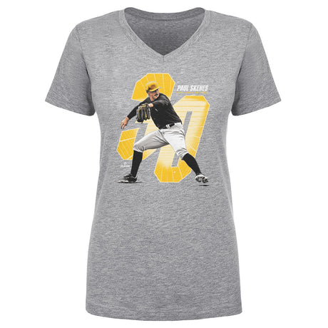 Paul Skenes Women's V-Neck T-Shirt | 500 LEVEL