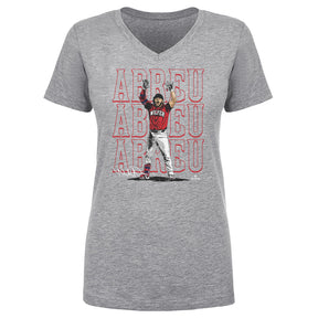 Wilyer Abreu Women's V-Neck T-Shirt | 500 LEVEL