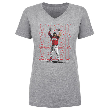 Wilyer Abreu Women's V-Neck T-Shirt | 500 LEVEL