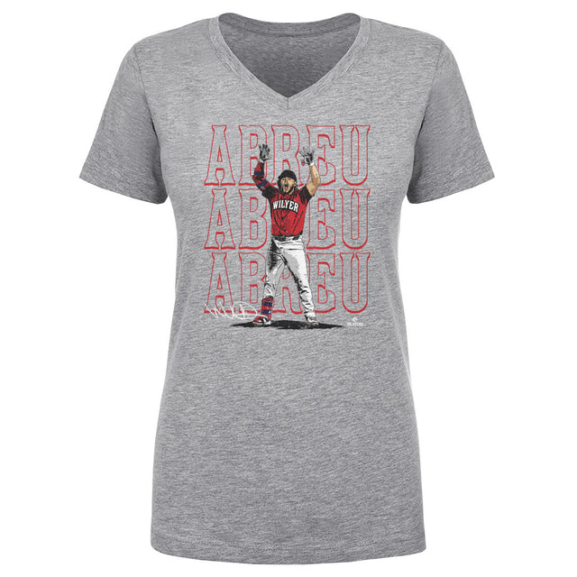 Wilyer Abreu Women's V-Neck T-Shirt | 500 LEVEL