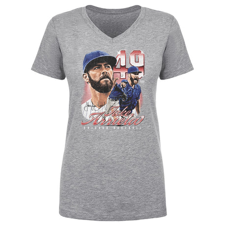 Jake Arrieta Women's V-Neck T-Shirt | 500 LEVEL