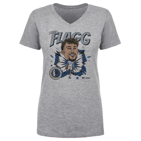 Cooper Flagg Women's V-Neck T-Shirt | 500 LEVEL