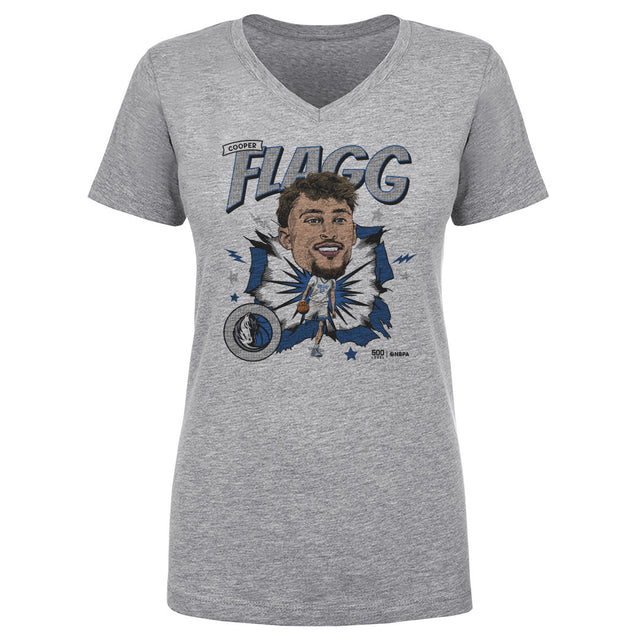 Cooper Flagg Women's V-Neck T-Shirt | 500 LEVEL
