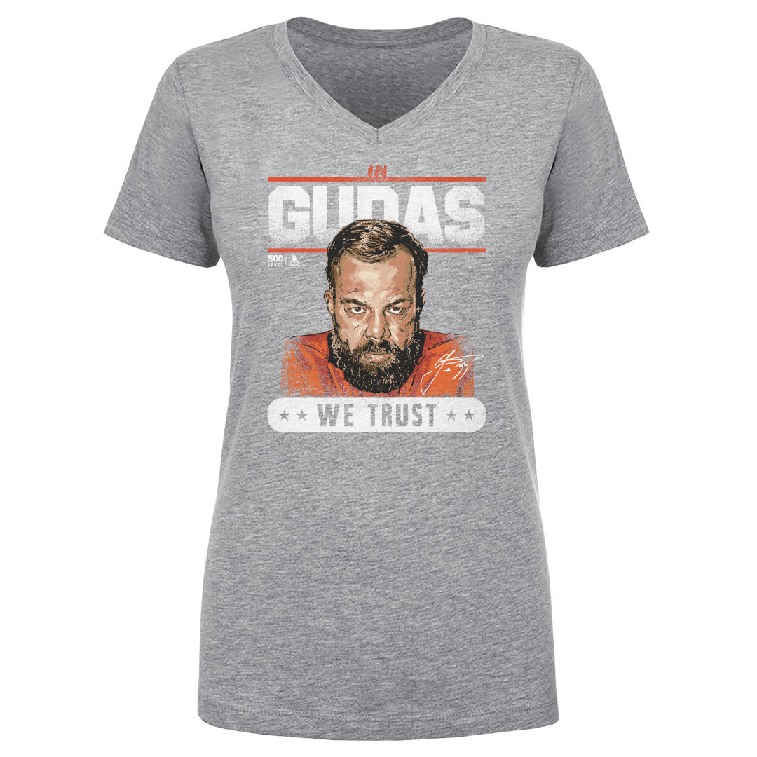 Radko Gudas Women's V-Neck T-Shirt | 500 LEVEL