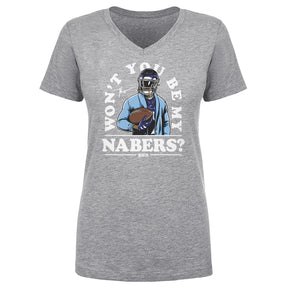 Malik Nabers Women's V-Neck T-Shirt | 500 LEVEL