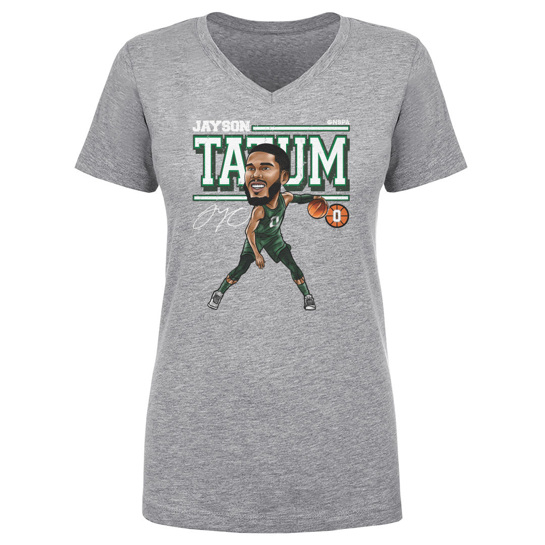 Jayson Tatum Women's V-Neck T-Shirt | 500 LEVEL