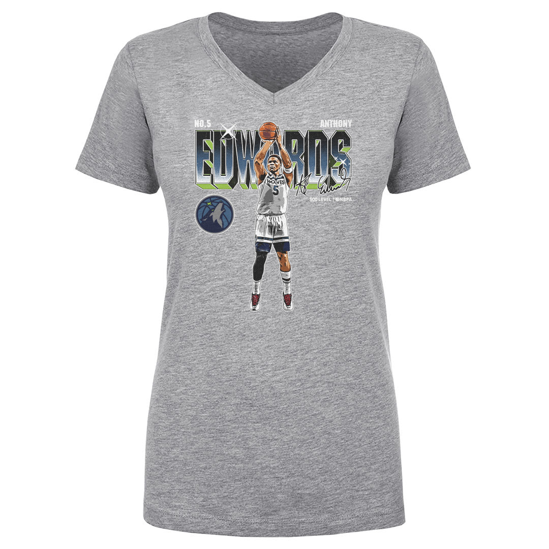 Anthony Edwards Women's V-Neck T-Shirt | 500 LEVEL