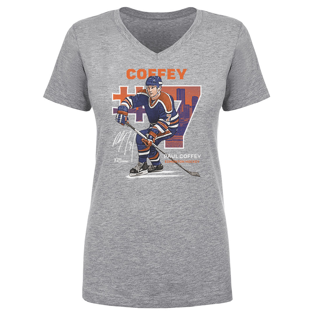 Paul Coffey Women's V-Neck T-Shirt | 500 LEVEL