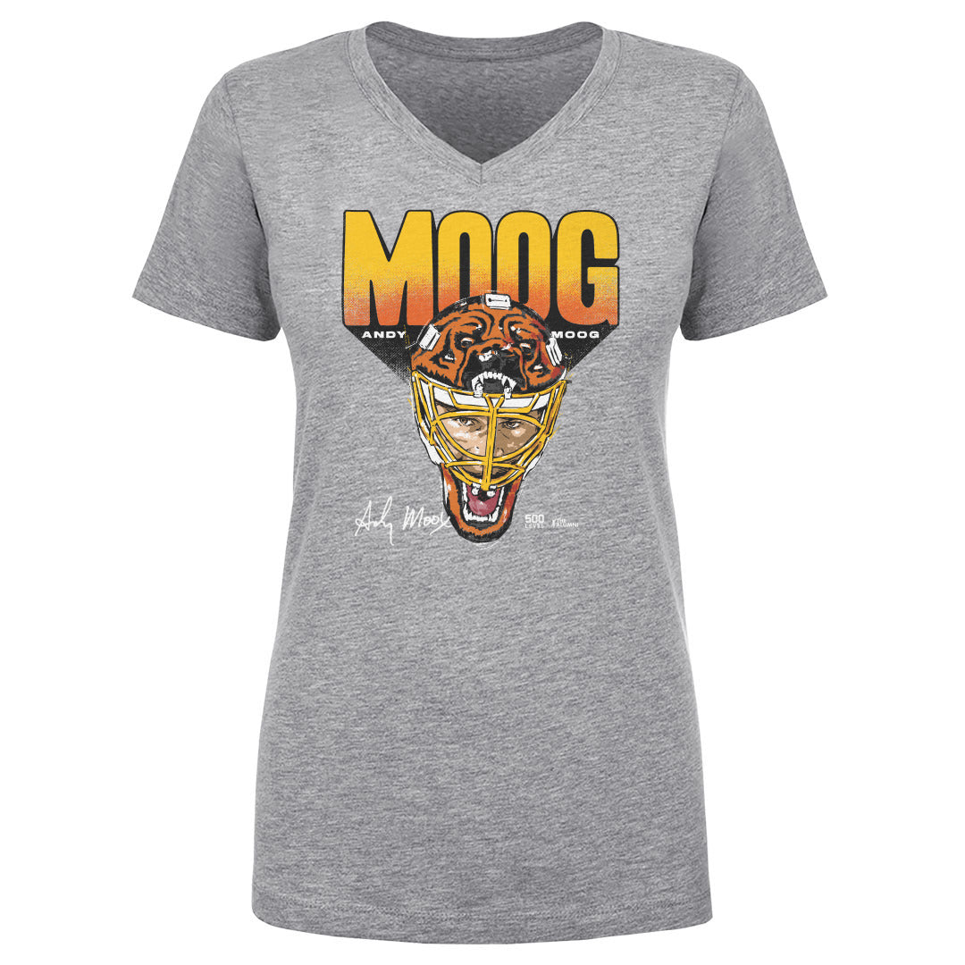 Andy Moog Women's V-Neck T-Shirt | 500 LEVEL